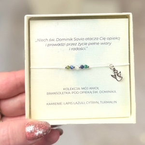 Bransoletka Św. Dominik – dla dziecka, kolekcja  Mój Anioł 