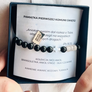 Bransoletka "Anioł Stróż – Siła i Czuwanie" – dla chłopca I kolekcja Mój Anioł, I Komunia Święta