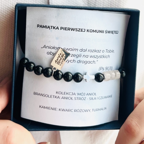 Bransoletka "Anioł Stróż – Siła i Czuwanie" – dla chłopca I kolekcja Mój Anioł, I Komunia Święta