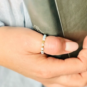 Pierścionek Dziesiątka Różańca - "Pokój" - Kolekcja Dziesiątka