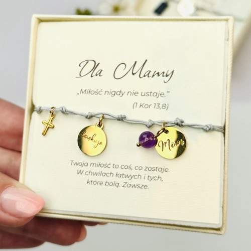 Bransoletka Dziesiątka Różańca "Wdzięczność" - dla kobiety