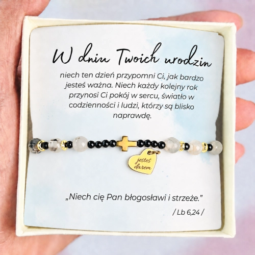 Dziesiątka Różańca „Odwaga” – dla kobiety I prezent na urodzin / imieniny
