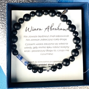 Dziesiątka różańca "Wiara Abrahama" - bransoletka w prezencie na dzień chłopaka