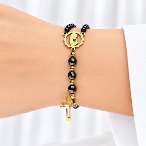 Bransoletka różaniec pełny – Siła i Prowadzenie  dla kobiety